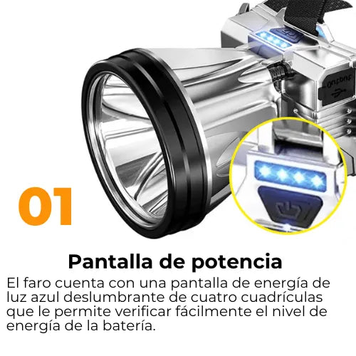 Linterna LED Frontal Super Brillante + REGALO