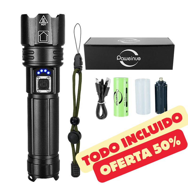 Linterna Táctica Laser - Titanium™ | SOLO HOY COMPRA 1 Y RECIBA 2!